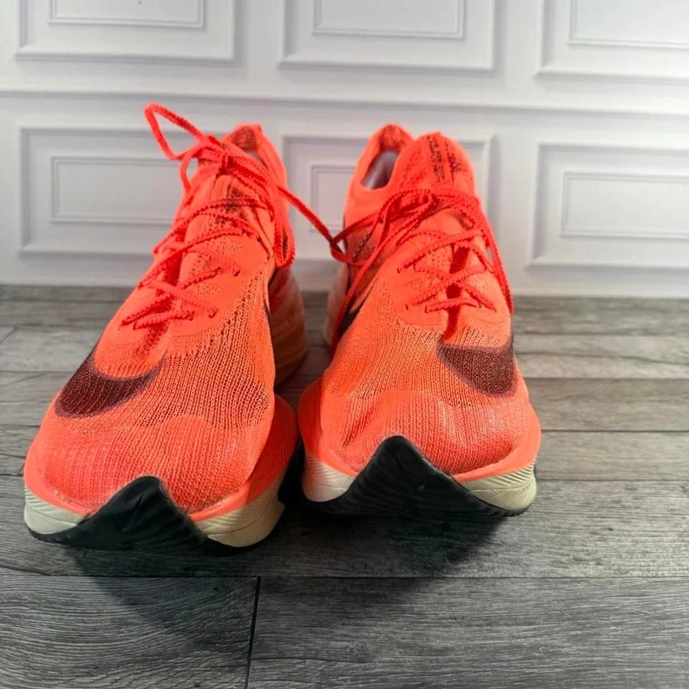 Nike Air Zoom Alphafly Next% orange running shoes mens size 12.5
